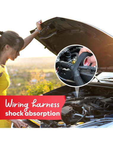 Cinta de Arnés de Alambre XFasten 2 cm x 15 m (5-Pack) Alta Temp