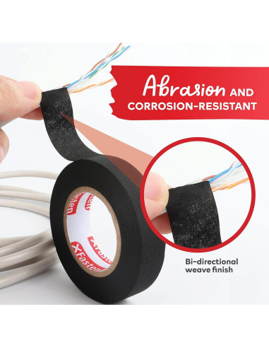 Cinta de Arnés de Alambre XFasten 2 cm x 15 m (5-Pack) Alta Temp