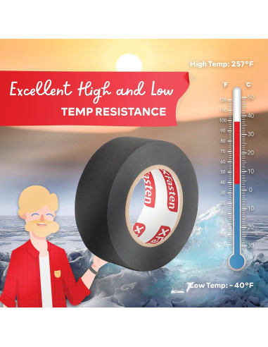 Cinta de Arnés de Alambre XFasten 2 cm x 15 m (5-Pack) Alta Temp