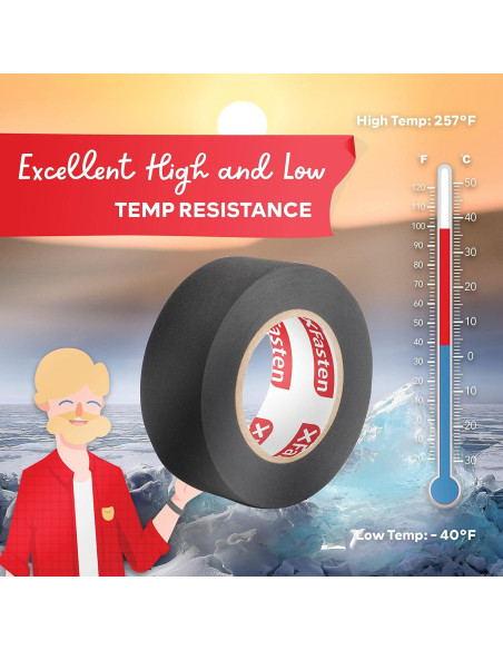 Cinta de Arnés de Alambre XFasten 2 cm x 15 m (5-Pack) Alta Temp