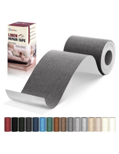 Cinta de reparación de lino Cahomo 10,16x200,66 cm Gris oscuro