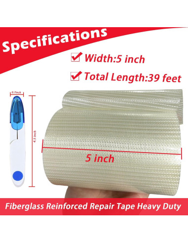 Kit de Cinta de Reparación de Toldos 5" x 12,7 m Clroursim