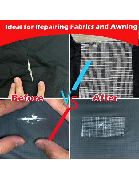 Kit de Cinta de Reparación de Toldos 5" x 12,7 m Clroursim