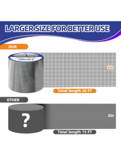 Cinta de Reparación de Pantallas KING MOUNTAIN 9,91x6,1m Gris 2