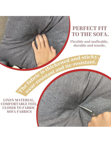 Cinta de reparación Gheeidau 10x178 cm autoadhesiva gris