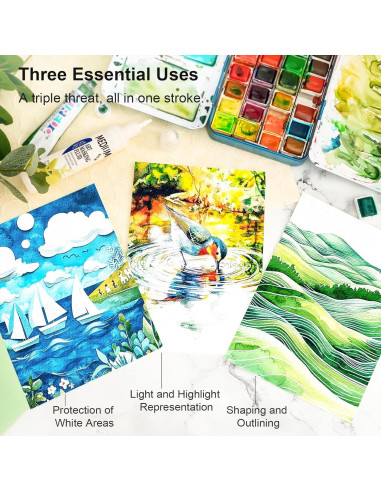 Fluido de Enmascarar AUREUO 25ml para Acuarela