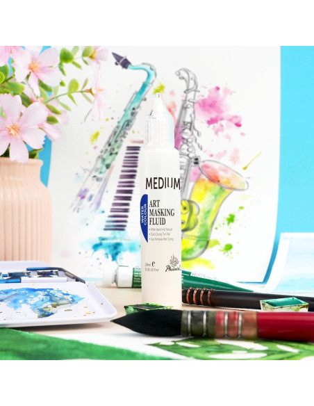 Fluido de Enmascarar AUREUO 25ml para Acuarela