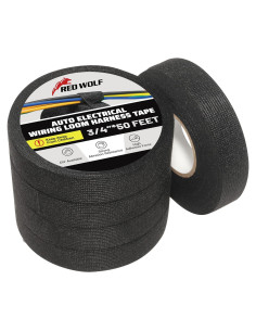 Cinta de tela autoadhesiva RED WOLF 3/4" x 50' - 5 rollos