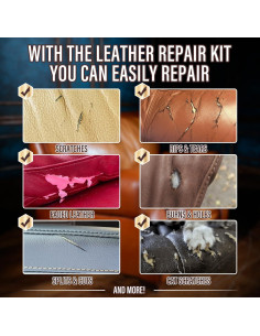 Kit de Reparación de Cuero ARCSSAI RMB99999 para Muebles y Vehículos 2