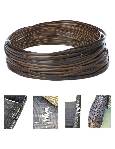 Kit de Reparación de Mimbre Laphivieh 36.6m Marrón Oscuro