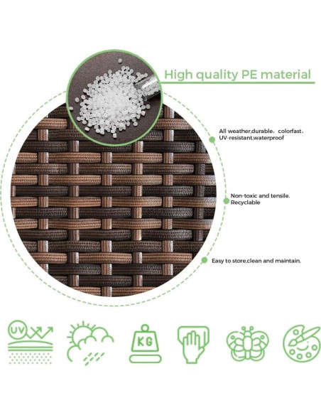 Kit de Reparación de Mimbre Laphivieh 36.6m Marrón Oscuro