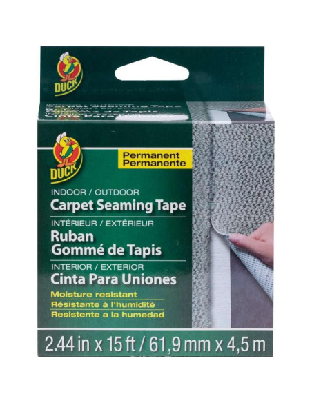 Cinta de unión de alfombra Duck Brand 6,19 cm x 4,57 m