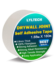 Cinta para Juntas de Drywall LYLTECH 1.88" x 54.86m Fibra de Vidrio