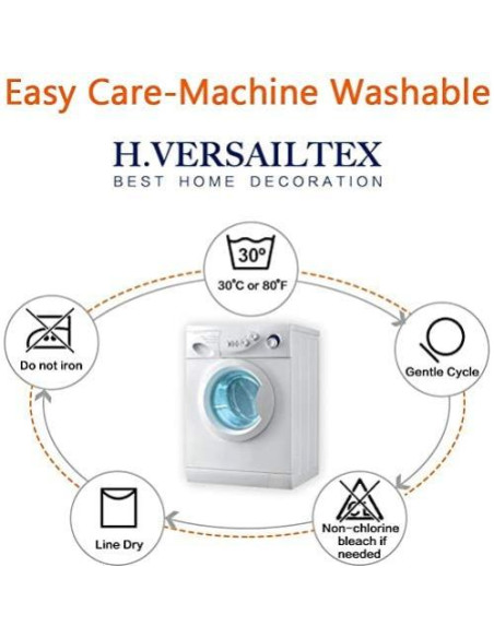 Funda de Cojín de Sofá H.VERSAILTEX Terciopelo Marfil 3 Pzas