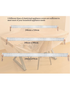 Cubierta de sofá desechable WHZAZGW 3 tamaños transparente 2