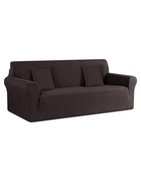 Funda de Sofá Ruaozz Chocolate 3 Plazas Antideslizante