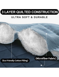 Funda de Sofá Deeky Grande Azul Oscuro/Azul Claro Resistente 2