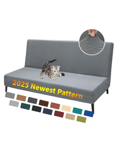 Funda de Futón XINEAGE Gris Claro Estirable 170-210 cm