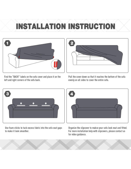 Funda de Sofá Ruaozz Chocolate 3 Plazas Antideslizante