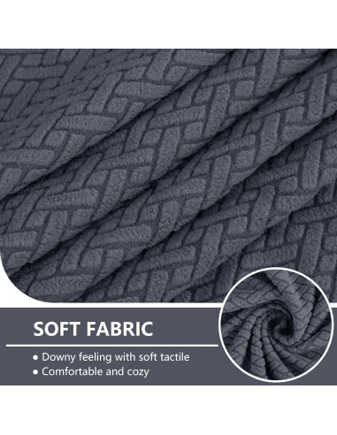 Fundas de Cojín de Sofá Impermeables Hyha 3 Paquetes Gris