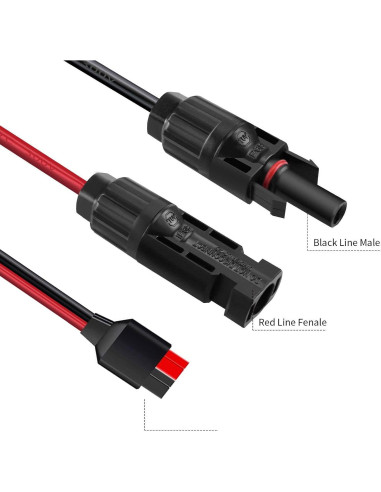 Cable de carga solar 10AWG ZkeeShop 3.6m para paneles solares