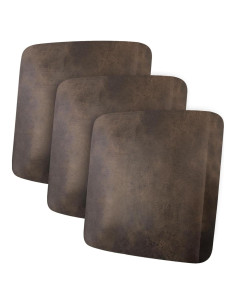 Fundas de cojín sofá 3 plazas ANARACHON marrón elástico