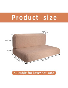 Funda de Cojín Elástica Tlswshsy para Dinette RV Khaki 2