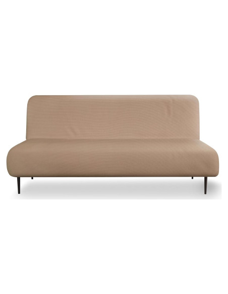 Funda de Sofá Futon LANE LINEN Taupe Ajuste Elástico 1 Pieza