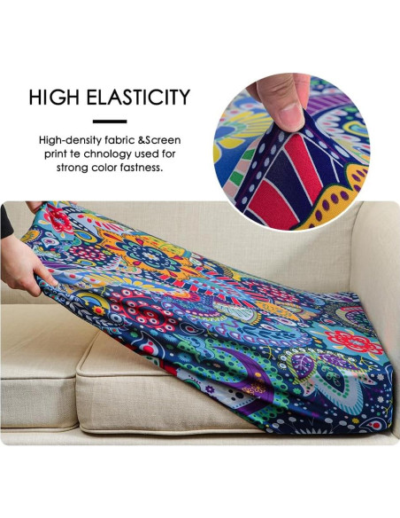 Funda de Cojín de Sofá Forcheer Estilo Floral Lavable