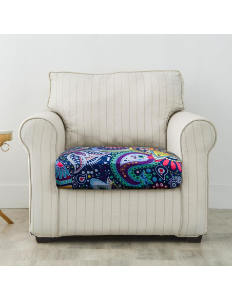 Funda de Cojín de Sofá Forcheer Estilo Floral Lavable