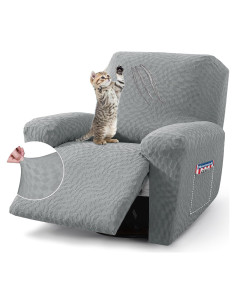 Funda para Sillón Reclinable ZNSAYOTX 3 Piezas Gris Claro