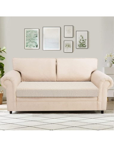 Funda de Cojín de Sofá SearchI Mediana Jacquard Crema