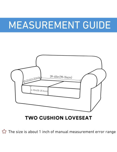 Cubierta de cojín de sofá impermeable hyha mediana negra