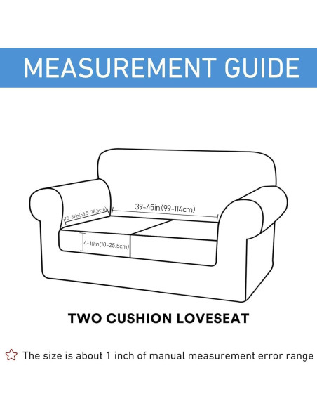 Cubierta de cojín de sofá impermeable hyha mediana negra