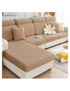 Funda de Sofá Mágica Yoovat Marrón Trigo-Camel M