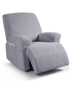 Cubierta de Sofá Reclinable Ruaozz 1 Plaza Gris Claro