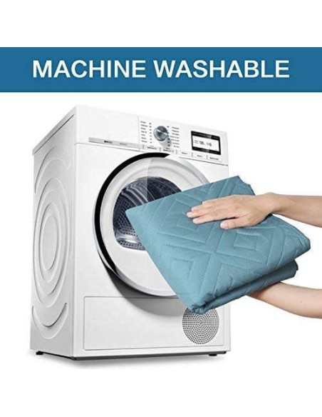 Funda de Sofá Reversible H.VERSAILTEX 2 Correas 78" Azul Beige