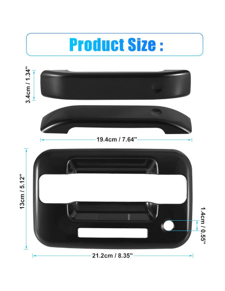 Cubierta de Manija de Puerta Exterior Ford F-150 2004-2014