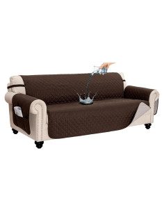 Funda de Sofá Impermeable CAPALOCA 3 Cojines Chocolate