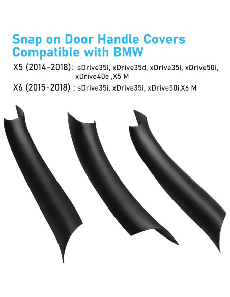 Cubiertas de Manijas de Puerta Jaronx para BMW X5/X6 3PCS
