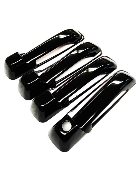 Cubiertas de Manijas de Puerta Negras eRushAutoparts 2009-2018