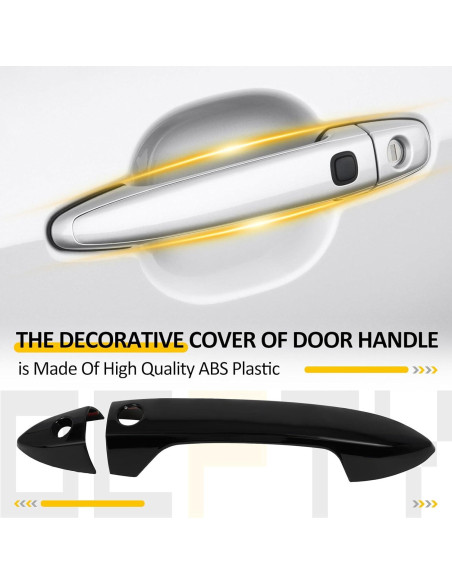 Cubiertas de Manijas de Puerta OCPTY 4 Piezas para Honda