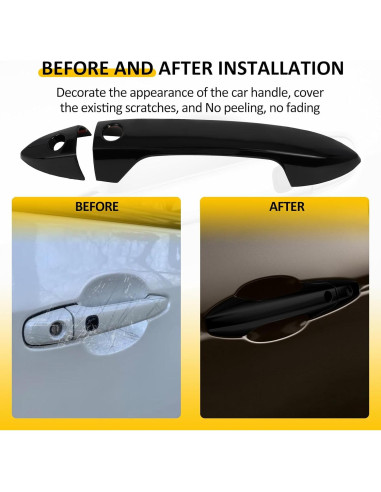 Cubiertas de Manijas de Puerta OCPTY 4 Piezas para Honda