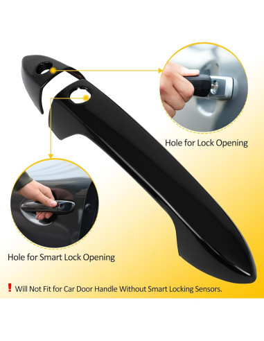 Cubiertas de Manijas de Puerta OCPTY 4 Piezas para Honda