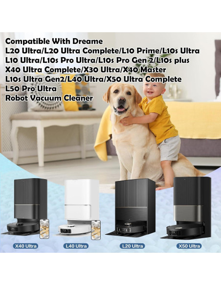 Paquete de 8 paños de microfibra VIEWALL para robots