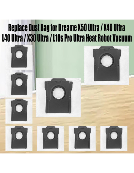 10 Bolsas de Polvo Desechables para Aspiradora Dreame