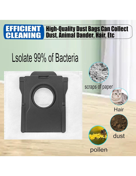 10 Bolsas de Polvo Desechables para Aspiradora Dreame