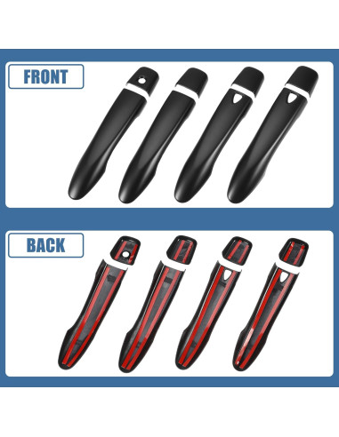 Cubierta de Manija de Puerta Nissan Rogue 2014-2019 uxcell