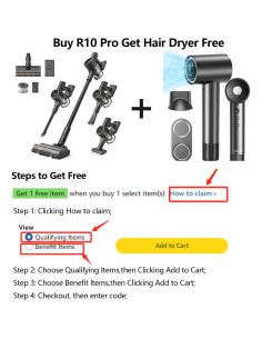 Aspiradora Inalámbrica DREAME R10 Pro 6 en 1 65 Minutos 20,000Pa 2