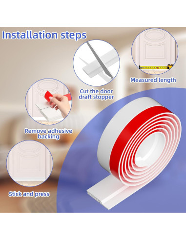 Tapón para Corrientes de Aire ETSSXYSO 99 cm Blanco